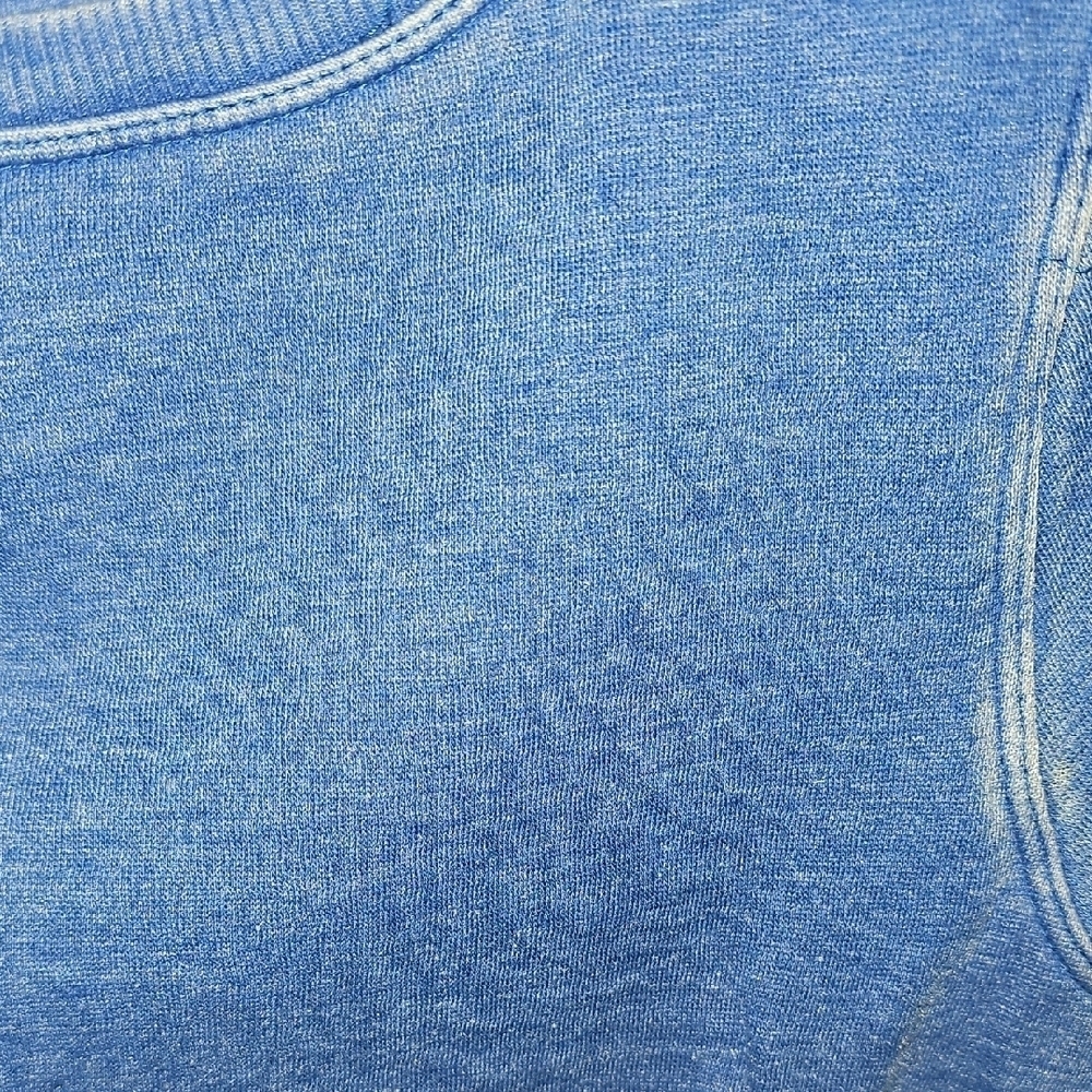 Calvin Klein Women's Blue Long Sleeve Cross Front Crewneck Sweatshirt Size Large - Picture 3 of 7